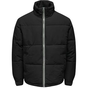 ONLY & SONS ONSCATCH Puffer Jacket OTW gewatteerde jas, zwart, S, zwart, S