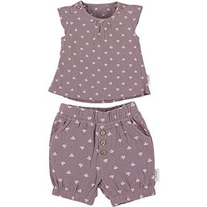 Sterntaler Set shirt + korte broek schelp babyset, paars, normaal voor baby's, Lila, Talla única