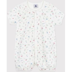 Petit Bateau Combicourt voor babymeisjes, wit/multico, 6 Maanden