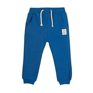 Koton Babyboys Jogger Applique Detail Trekkoord Zachte Interior Sweatpants, blauw (601), 9-12 Monate