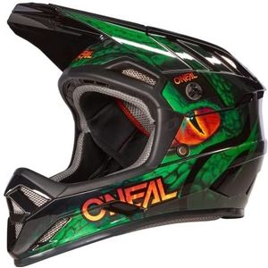 O'NEAL Mountainbike-helm, MTB Downhill, veiligheidsnorm EN1078, ventilatieopeningen voor luchtstroom en koeling, ABS-buitenschaal, backflip helm Viper V.23, volwassenen, zwart/groen, XXL