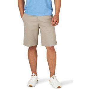 Lee Men's Extreme Motion Herenshort met platte voorkant, Kiezelsteen, 46