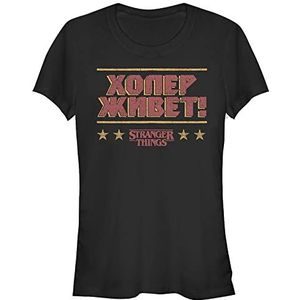 Stranger Things Vrouwen Russian Short Sleeve T-Shirt, Zwart, M, zwart, M