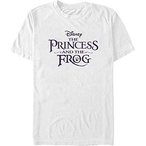 Disney The Princess & The Frog - Princess Frog Logo Unisex Crew neck T-Shirt White M