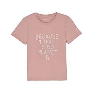 ECOALF, Hielalf T-shirt voor meisjes, van katoen, gerecycled weefsel, katoen, korte mouwen, basic T-shirt, roze zilver, 10 Jaar