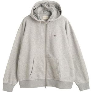 GANT Hoodie met capuchon voor dames, lichtgrijs gem., L