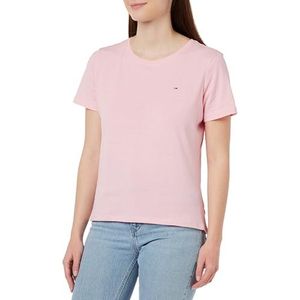 Tommy Jeans S/S gebreide tops voor dames, Ballet Roze, XXS
