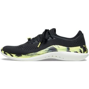 Crocs LiteRide 360 Pacer Sneaker voor heren, Zwart/Citrus, 43 EU