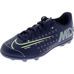 Nike Unisex Jr Vapor 13 Club MDS Fg/Mg voetbalschoenen, Meerkleurig Blue Void Barely Volt White Black 401, 32 EU