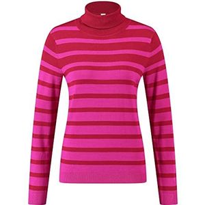 GERRY WEBER Edition Dames 770541-44727 trui, lila/roze/rood/oranje ringel, 36