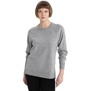 DeFacto Gebreide damesmode - stijlvolle gebreide trui blouses & tunieken voor dames - keuze aan truien - fijn gebreide truien en truien, gemengd grijs, XL