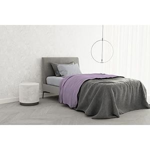 Beddengoedset van 100% katoen, TRENDY CHIC, Frans bed, paars