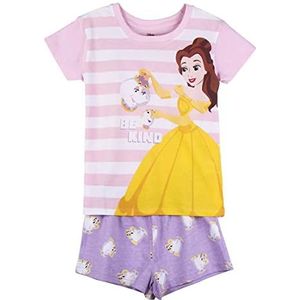 CERDÁ LIFE'S LITTLE MOMENTS Prinsessen van 100% katoen, 2-delig, T-shirt en broek voor meisjes, officieel Disney-licentieproduct, roze, normaal voor meisjes