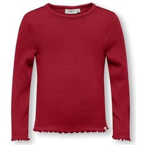 Kids mini girl Meisjes Kmgtrinny Life SLD Ls Oneck Top JRS Noos, salsa, 110