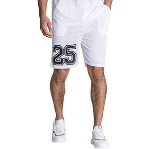 Gianni Kavanagh White The League Loose Casual Shorts voor heren, Wit, XS