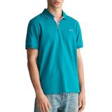 GANT REG Contrast Pique SS Rugger, Ocean Turquosie, 3XL