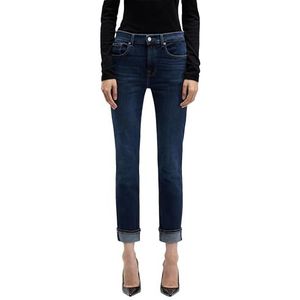 7 For All Mankind Relaxed Skinny Midnight Fade, Donkerblauw, 23W