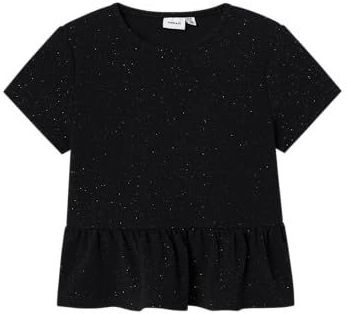 Peplum Top - Regular Fit - Lange Mouwen - Glitter Detail