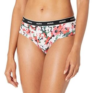 Hugo Boss Dames Modern Katoen Stretch Hipster Brief, Roze Bloemen, XL
