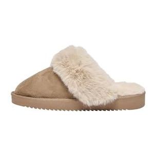 Only - Onlcath Teddy - Pantoffels - Cognac - Polyester Voering