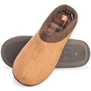 Hanes Mannen Comfort Memory Foam Slip op Klomp Huis Schoenen met Binnen/Outdoor Anti-Skid Sole Slipper