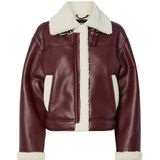 Pcjanelle - Imitatieleren Jack - Imitatie Shearling - Regular Fit