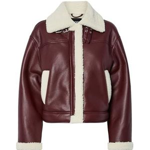 Pcjanelle - Imitatieleren Jack - Imitatie Shearling - Regular Fit