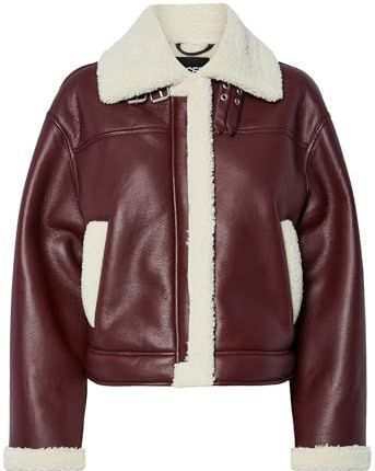 Pcjanelle - Imitatieleren Jack - Imitatie Shearling - Regular Fit