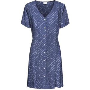JdY Jdystarsezen Life S/S Shirtdress WVN Dia, blue indigo, XXL