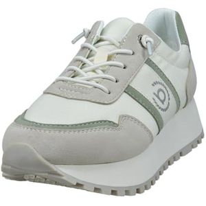 bugatti - Sneakers - Donkerbeige / Jade Groen / Wolwit - Laag