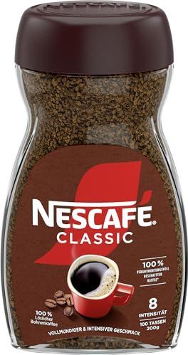 Nescafe, Nescafé Classic oplosbare bonenkoffie (middeldonker gebrand), 200 g
