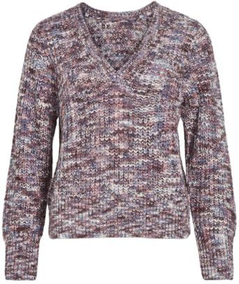 Gebreide pullover met V-hals, model 'DIRMA'