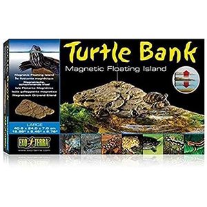 Exo Terra Turtle Bank, magnetisch drijvend eiland voor schildpadden, ideaal voor waterterraria, groot
