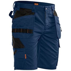 Jobman J2722-blauw/zwart-56 korte broek kledingmaat: 56 donkerblauw, zwart