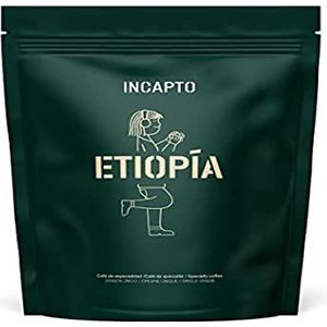 Incapto Specialiteit Koffiebonen | Single Origin Ethiopië | Espresso 100% Arabica | Koffiespecialiteit 86,5 SCA-punten | Hele Bonen Gebrand | Limu-Koffieplantage, Moplaco, 500g