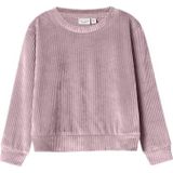 Nmfveloa Ls Velvet Short Top, Keepsake Lilac, 116