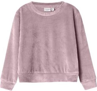 Nmfveloa Ls Velvet Short Top, Keepsake Lilac, 116