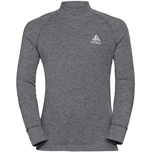 Odlo Unisex Active Warm Eco shirt met lange mouwen, odlo staal grijs melange, 128 cm