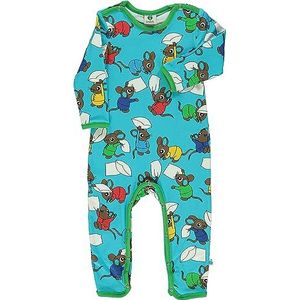 Småfolk Baby Jongens Body Suit LS, Mouse Infant en Peuters Kostuum, Blue Atoll, 80, blue atoll, 80 cm