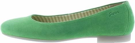 SIOUX - Ballerina - Groen - Leer - Suède
