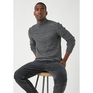 Koton Heren Tricot Sweater, antraciet (045), M