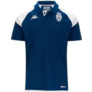 Kappa Angat 7 AS Monaco 23-24, Polo, wit/rood, 8Y, kinderen