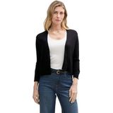 TOM TAILOR - Cardigan - Gebreid Vest - Deep Black