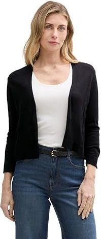 TOM TAILOR - Cardigan - Gebreid Vest - Deep Black