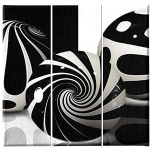 Homemania Kleurbord, 3-delig, Abstract from Living, Room-Multicolor, 69 x 3 x 50 cm, -HM203PKNV-185, polyester, hout