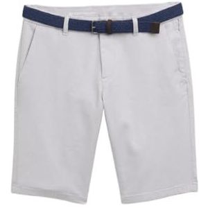 Tom Tailor - Bermuda - Blauw - Katoen - Optimale Pasvorm