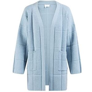 Jalene - Open Gebreide Cardigan - IJsblauw - Dames
