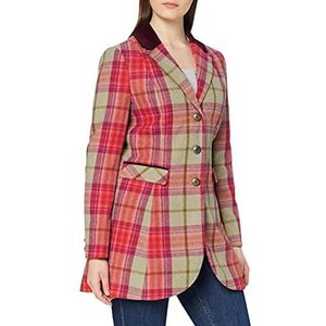 Joe Browns Dames Check Longline Jacket, A-roze ruit, 34