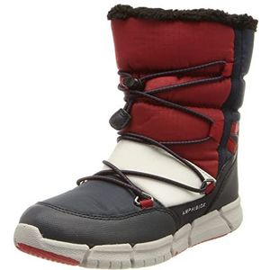 Geox J Flexyper Boy B ABX Enkellaarzen voor jongens, rood (navy red), 35 EU