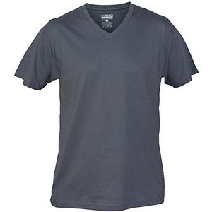 Carson Classic Casuals CVT.STG Carson Premium T-shirt met V-hals en staalgrijs, XL